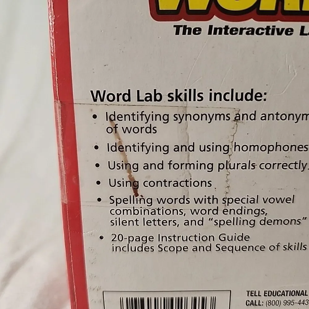WORD LAB GeoSafari Educational Insights New in Box RARE Language Skills Vintage